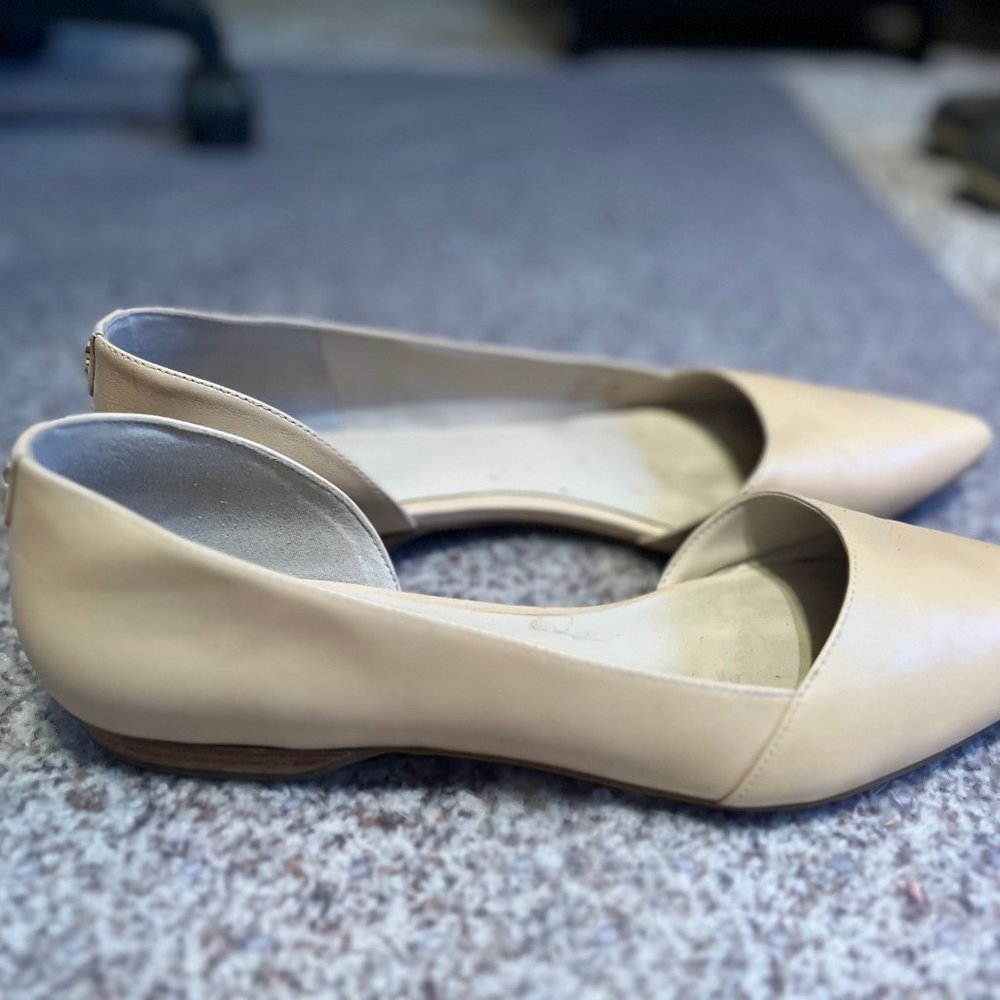 Cole Haan Cream Colored Flats with Pointed Toe